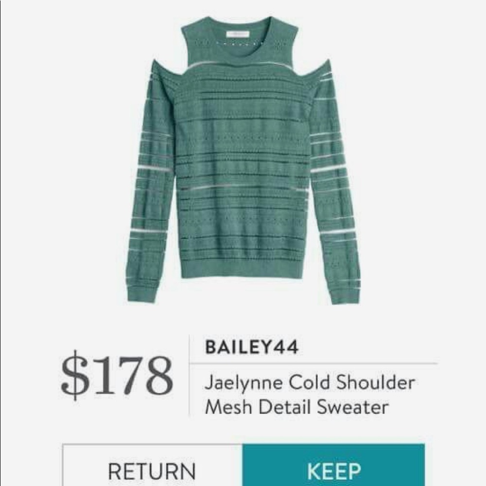 Stitch Fix Bailey 44 cold shoulder sweater